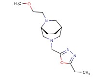 (1S*,5R*)-3-[(5-ethyl-1,3,4-oxadiazol-2-yl)methyl]-6-(2-methoxyethyl)-3,6-diazabicyclo[3.2.2]nonane