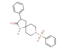 3-phenyl-8-(phenylsulfonyl)-1,8-diazaspiro[4.5]decan-2-one