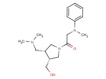 [(3R*,4R*)-4-[(dimethylamino)methyl]-1-(N-methyl-N-phenylglycyl)pyrrolidin-3-yl]methanol