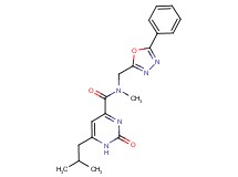 6-isobutyl-N-methyl-2-oxo-N-[(5-phenyl-1,3,4-oxadiazol-2-yl)methyl]-1,2-dihydropyrimidine-4-carboxamide
