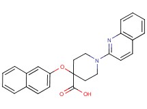 4-(2-naphthyloxy)-1-quinolin-2-ylpiperidine-4-carboxylic acid