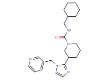 N-(cyclohexylmethyl)-3-[1-(pyridin-3-ylmethyl)-1H-imidazol-2-yl]piperidine-1-carboxamide