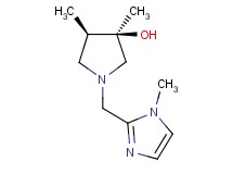 (3R*,4R*)-3,4-dimethyl-1-[(1-methyl-1H-imidazol-2-yl)methyl]-3-pyrrolidinol