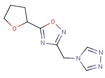5-(tetrahydrofuran-2-yl)-3-(4H-1,2,4-triazol-4-ylmethyl)-1,2,4-oxadiazole