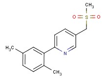 2-(2,5-dimethylphenyl)-5-[(methylsulfonyl)methyl]pyridine