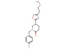 1-(4-chlorobenzyl)-5-[3-(2-methoxyethyl)-1,2,4-oxadiazol-5-yl]-2-piperidinone