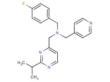 (4-fluorobenzyl)[(2-isopropylpyrimidin-4-yl)methyl](pyridin-4-ylmethyl)amine