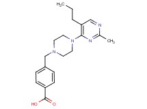 4-{[4-(2-methyl-5-propylpyrimidin-4-yl)piperazin-1-yl]methyl}benzoic acid
