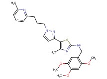 4-methyl-5-{1-[3-(6-methyl-2-pyridinyl)propyl]-1H-pyrazol-3-yl}-N-(2,4,5-trimethoxybenzyl)-1,3-thiazol-2-amine