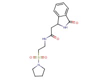2-(3-oxo-2,3-dihydro-1H-isoindol-1-yl)-N-[2-(pyrrolidin-1-ylsulfonyl)ethyl]acetamide