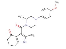 3-{[4-(4-methoxyphenyl)-2-methyl-1-piperazinyl]carbonyl}-2-methyl-1,5,6,7-tetrahydro-4H-indol-4-one