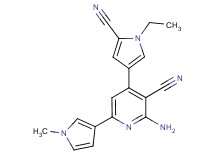 2-amino-4-(5-cyano-1-ethyl-1H-pyrrol-3-yl)-6-(1-methyl-1H-pyrrol-3-yl)nicotinonitrile