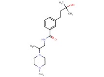 3-(3-hydroxy-3-methylbutyl)-N-[2-(4-methyl-1-piperazinyl)propyl]benzamide