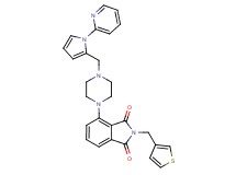 4-(4-{[1-(2-pyridinyl)-1H-pyrrol-2-yl]methyl}-1-piperazinyl)-2-(3-thienylmethyl)-1H-isoindole-1,3(2H)-dione