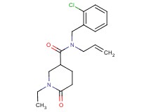 N-allyl-N-(2-chlorobenzyl)-1-ethyl-6-oxopiperidine-3-carboxamide