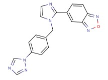 5-{1-[4-(1H-1,2,4-triazol-1-yl)benzyl]-1H-imidazol-2-yl}-2,1,3-benzoxadiazole