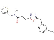 N-methyl-3-[5-(3-methylbenzyl)-1,3,4-oxadiazol-2-yl]-N-(2-thienylmethyl)propanamide