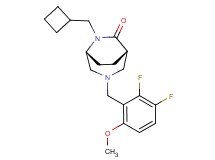(1S*,5R*)-6-(cyclobutylmethyl)-3-(2,3-difluoro-6-methoxybenzyl)-3,6-diazabicyclo[3.2.2]nonan-7-one