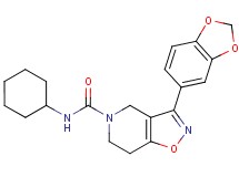 3-(1,3-benzodioxol-5-yl)-N-cyclohexyl-6,7-dihydroisoxazolo[4,5-c]pyridine-5(4H)-carboxamide