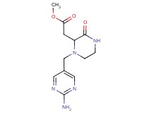 methyl {1-[(2-aminopyrimidin-5-yl)methyl]-3-oxopiperazin-2-yl}acetate
