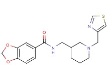 N-{[1-(1,3-thiazol-4-ylmethyl)piperidin-3-yl]methyl}-1,3-benzodioxole-5-carboxamide