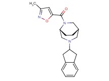 (1S*,5R*)-3-(2,3-dihydro-1H-inden-2-yl)-6-[(3-methylisoxazol-5-yl)carbonyl]-3,6-diazabicyclo[3.2.2]nonane