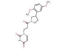 1-{3-[3-(2,5-dimethoxyphenyl)-1-pyrrolidinyl]-3-oxopropyl}-2,4(1H,3H)-pyrimidinedione