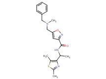 5-{[benzyl(methyl)amino]methyl}-N-[1-(2,5-dimethyl-1,3-thiazol-4-yl)ethyl]-3-isoxazolecarboxamide