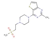 2-methyl-4-{4-[2-(methylsulfonyl)ethyl]piperazin-1-yl}thieno[3,2-d]pyrimidine