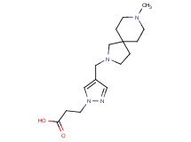 3-{4-[(8-methyl-2,8-diazaspiro[4.5]dec-2-yl)methyl]-1H-pyrazol-1-yl}propanoic acid