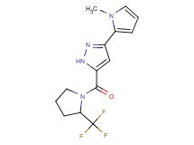 3-(1-methyl-1H-pyrrol-2-yl)-5-{[2-(trifluoromethyl)-1-pyrrolidinyl]carbonyl}-1H-pyrazole