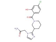 2-{2-[1-(4-chloro-2-hydroxybenzoyl)piperidin-3-yl]-1H-imidazol-1-yl}acetamide