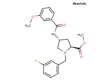 methyl (4R)-1-(3-fluorobenzyl)-4-[(3-methoxybenzoyl)amino]-L-prolinate