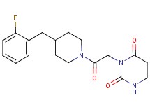 3-{2-[4-(2-fluorobenzyl)piperidin-1-yl]-2-oxoethyl}dihydropyrimidine-2,4(1H,3H)-dione
