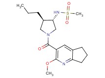 N-{(3S*,4R*)-1-[(2-methoxy-6,7-dihydro-5H-cyclopenta[b]pyridin-3-yl)carbonyl]-4-propylpyrrolidin-3-yl}methanesulfonamide