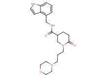 N-(1H-indol-4-ylmethyl)-1-[3-(4-morpholinyl)propyl]-6-oxo-3-piperidinecarboxamide