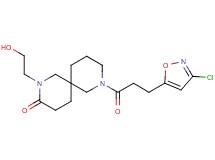 8-[3-(3-chloro-5-isoxazolyl)propanoyl]-2-(2-hydroxyethyl)-2,8-diazaspiro[5.5]undecan-3-one