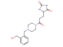 5-(3-{4-[2-(hydroxymethyl)benzyl]-1-piperazinyl}-3-oxopropyl)-2,4-imidazolidinedione
