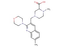 1-methyl-4-[(7-methyl-2-morpholin-4-ylquinolin-3-yl)methyl]piperazine-2-carboxylic acid
