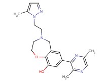 7-(3,6-dimethylpyrazin-2-yl)-4-[2-(5-methyl-1H-pyrazol-1-yl)ethyl]-2,3,4,5-tetrahydro-1,4-benzoxazepin-9-ol