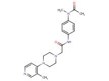 N-{4-[acetyl(methyl)amino]phenyl}-2-[4-(3-methylpyridin-4-yl)piperazin-1-yl]acetamide