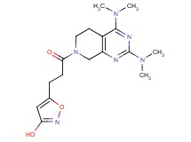 5-{3-[2,4-bis(dimethylamino)-5,8-dihydropyrido[3,4-d]pyrimidin-7(6H)-yl]-3-oxopropyl}isoxazol-3-ol