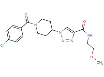 1-[1-(4-chlorobenzoyl)-4-piperidinyl]-N-(2-methoxyethyl)-1H-1,2,3-triazole-4-carboxamide