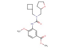 methyl 3-({[(cyclobutylmethyl)(tetrahydrofuran-2-ylmethyl)amino]carbonyl}amino)-4-methoxybenzoate