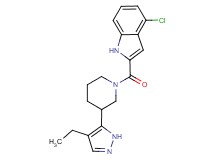4-chloro-2-{[3-(4-ethyl-1H-pyrazol-5-yl)piperidin-1-yl]carbonyl}-1H-indole
