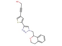 3-{5-[1-(3,4-dihydro-1H-isochromen-1-ylmethyl)-1H-1,2,3-triazol-4-yl]-3-thienyl}prop-2-yn-1-ol