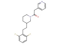 3-(2-{3-[2-(2,6-difluorophenyl)ethyl]-1-piperidinyl}-2-oxoethyl)pyridine