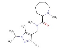 N-[(1-isopropyl-3,5-dimethyl-1H-pyrazol-4-yl)methyl]-N,1-dimethylazepane-2-carboxamide