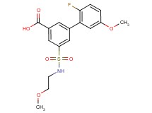 2'-fluoro-5'-methoxy-5-{[(2-methoxyethyl)amino]sulfonyl}biphenyl-3-carboxylic acid