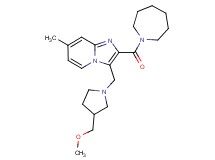2-(1-azepanylcarbonyl)-3-{[3-(methoxymethyl)-1-pyrrolidinyl]methyl}-7-methylimidazo[1,2-a]pyridine